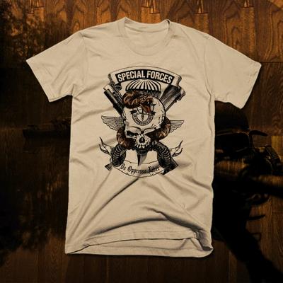 Armee Spezialeinheit Ranger T-Shirt Militärischer Scharfschütze Kampf Armee Totenkopf Schlange