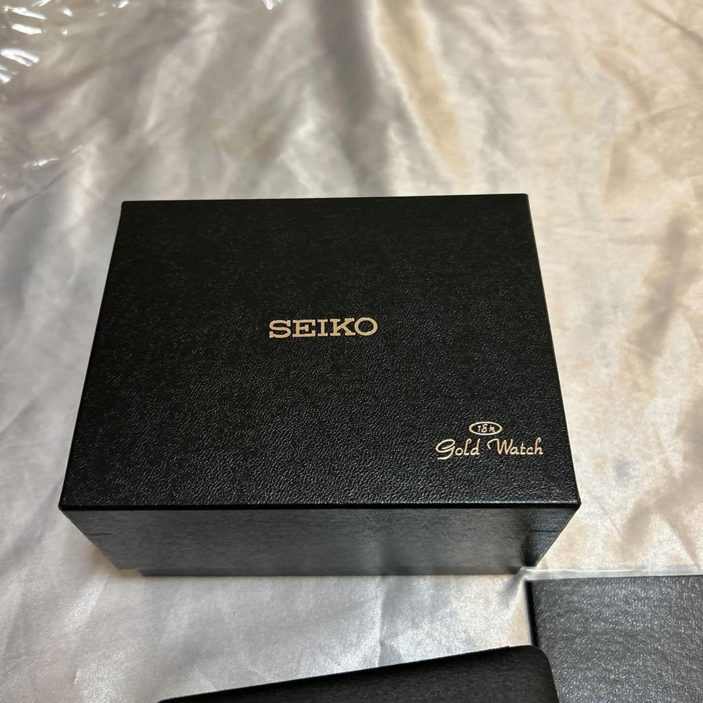 [USED] Seiko Gold Watch Wristwatch Empty Box