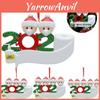 2020 Festive Xmas Christmas Tree Ornaments With Diy Personalization Santa Pendants