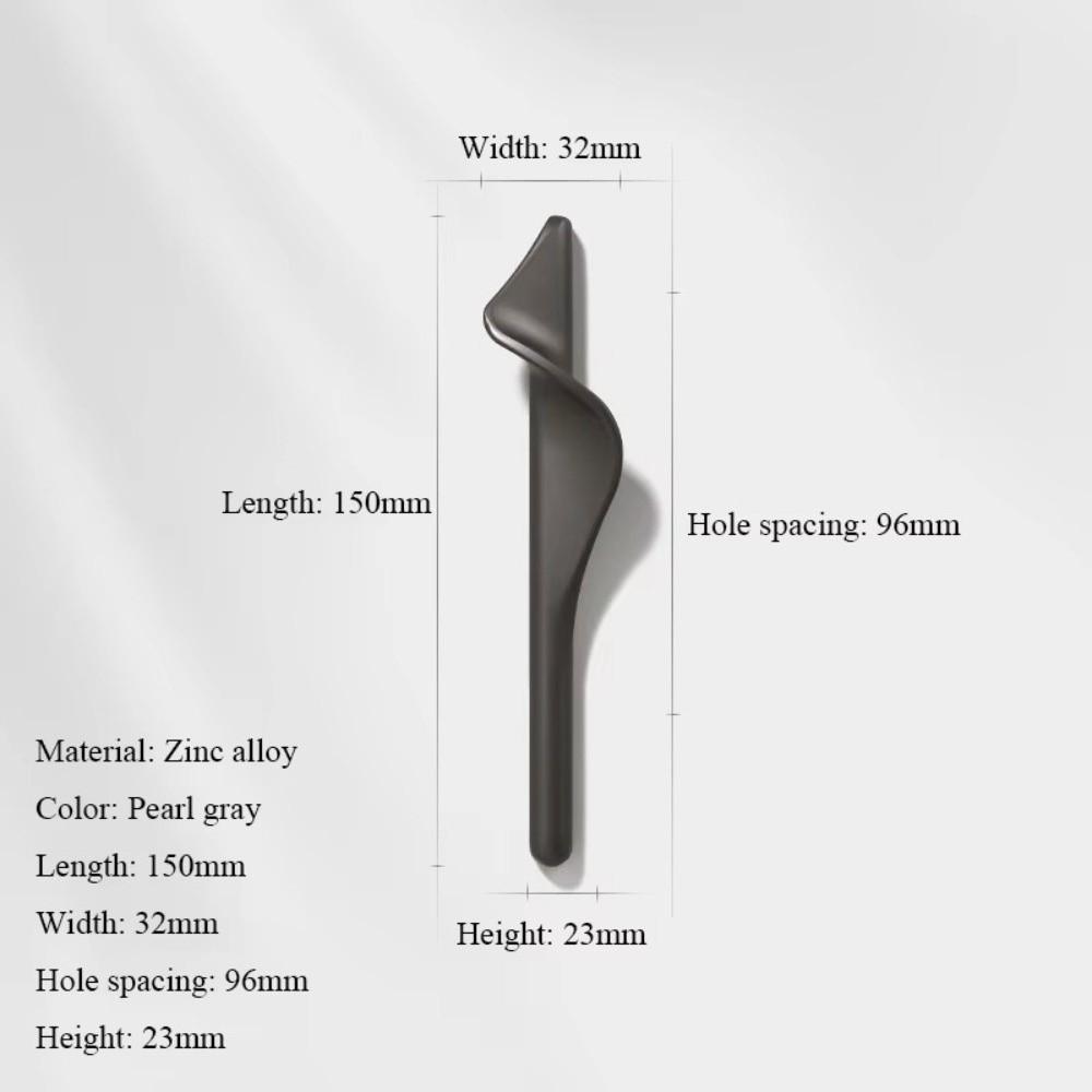 Zinc Alloy Wardrobe Door Handles Light Gold Dresser Drawer Knobs Furniture Handles  for Wardrobe