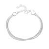 S925 Silver Plated Octagonal Snake Bone Bracelet - Minimalist High-End Luxury Multi-Layer Women's Accessory