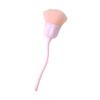 Nail Art Brush Soft Bristles Comfortable Grip Manicure Brush Artificial Fiber Wool Rose Flower Shape Nail Brush Manicure Tool