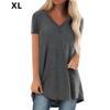 Women's Short Sleeve T Shirt Plus Size Tops Casual V Neck Tunic Loose Blouse