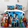 3D Print Dragon Ball Super Saiyan Son Goku Duvet Cover Bedding Set Double Twin Full Queen King Kids Bedclothes Quilt Cover