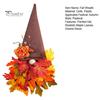 Thanksgiving Fall Gnome Wreath Pointed Hat Realistic Maple Leaves Flower Indoor Outdoor Wall Door Hanging Autumn Artificial Garland Harvest
