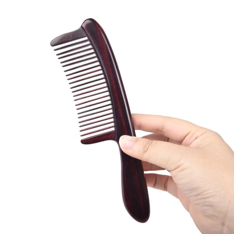 Tan Mujiang Inlaid Walnut Wood Comb Gift Set