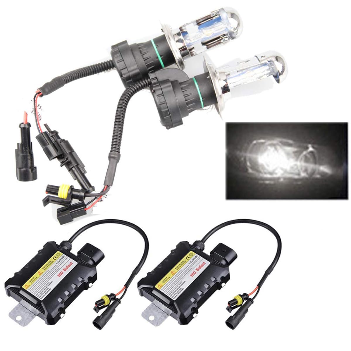 

1 Комплект 55 Вт Ксеноновый HID Комплект Ксеноновая Лампа Цифровой Балласт Автомобильная Фара DC 12V H4 5000K