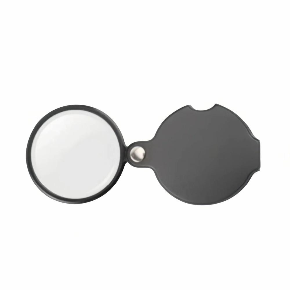 Handheld Small Magnifying Glasses Leather Protective Case Folding Magnifying  Reading