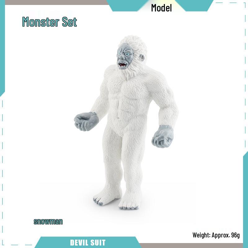Fantasy Beast Battle Model: Mythical Turtle, Snowman, Werewolf Desktop Ornament