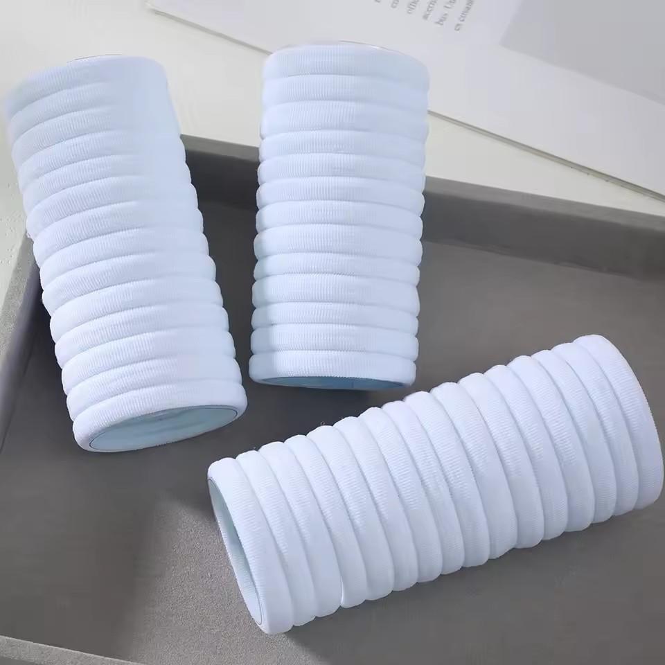 

Высокоэластичные резинки для волос для женщин, девушек, черные базовые резинки для волос, повязка на голову, простые держатели для хвоста, скранчи, аксессуары для волос 20pcs