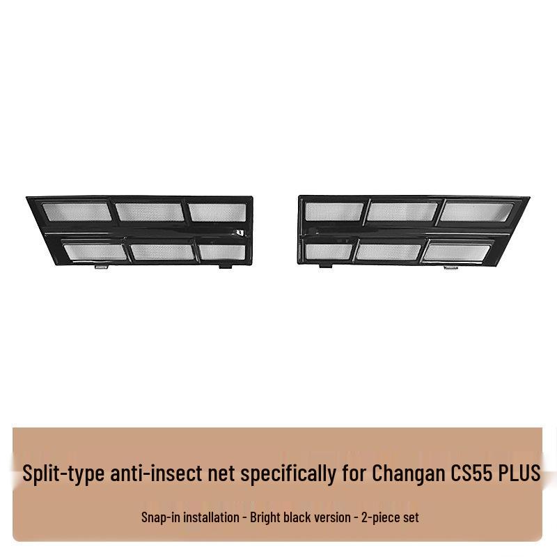 24-Model CS55PLUS Insect-Proof Dust Net: Front Bumper & Radiator Clip-On for Mosquito, Insect & Rat Protection