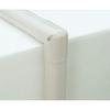 Inaba Denko Pipe Decorative Cover, Slim Corner, 90° Vertical Bend, Ivory, SC-100-I