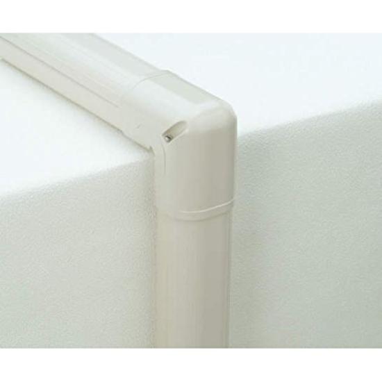 Inaba Denko Pipe Decorative Cover, Slim Corner, 90° Vertical Bend, Ivory, SC-100-I