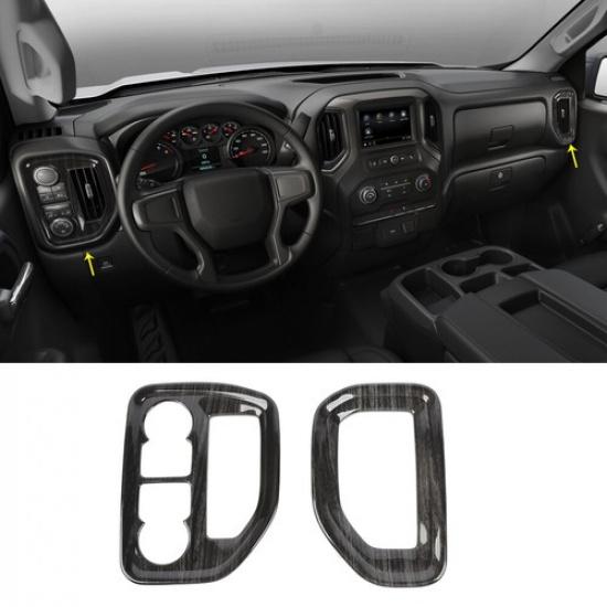 Front Air Vent Outlet Trim Decor Cover for 19-22 Chevrolet Silverado GMC SIERRA