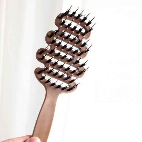 1/2/3Pcs Boar Bristle Hair Brush Portable Anti-static Vented Hair Paddle Brush Women Scalp Massage Hair Voluming Styling Detangling Comb