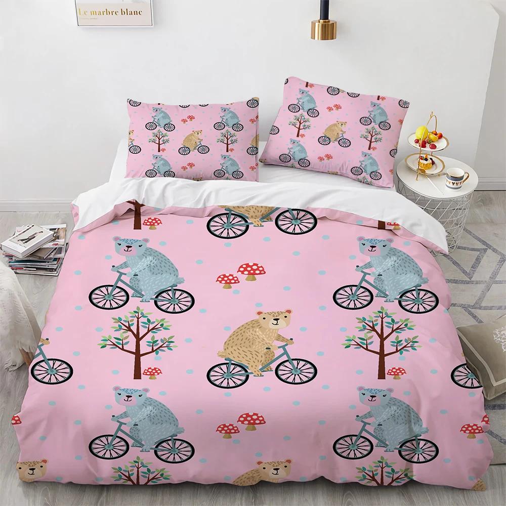Watercolor Brown Sloth Duvet Cover Cartoon Animals Pattern For Kids Teens Boys Girls Wildlife Bedroom Decorations Quilt Cover