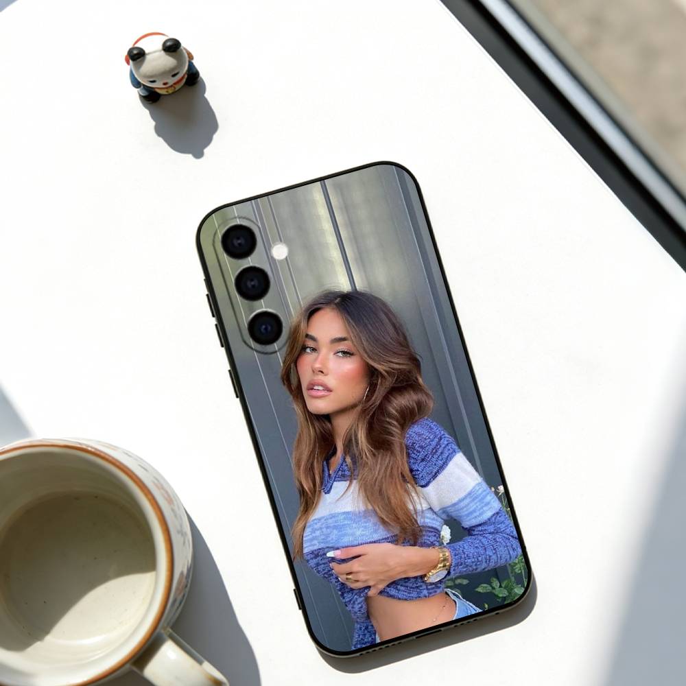 Madison Beer Singer Phone Case For Samsung Galaxy A73,A72,A71,A70,A53,A52,A51,Soft Black Cover