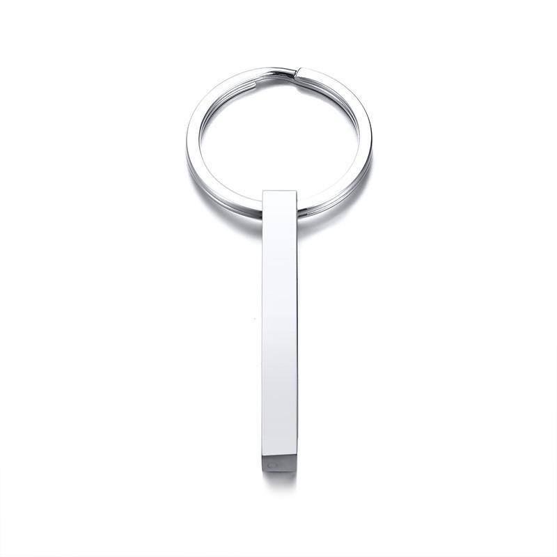 

Customied 3D Vertical Bar, Personalized 4 Side Keychain Engraved with Any Name ,Men Women Boyfriend Husband Birthday No Need Engrave