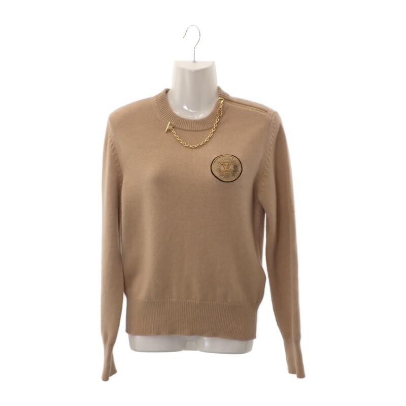 LOUIS VUITTON  1ABYR9 S sweater beige sabre cashmere/wool Women