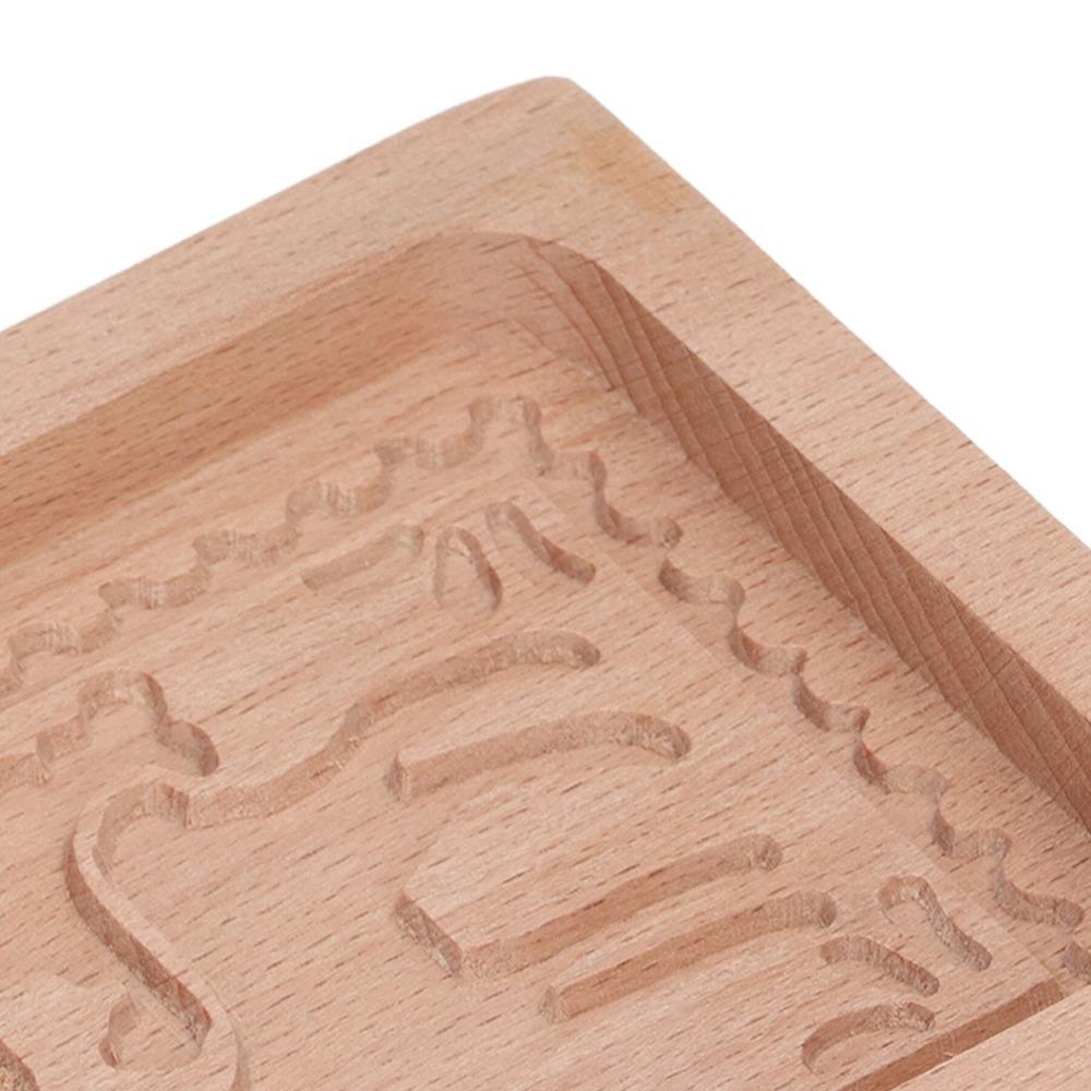 Christmas Tree Reindeer Cookie Cutter Natural Beech Wood Biscuit Mould Gift Making Reindeer