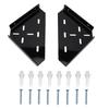 Shower Corner Shelf Triangle Matte Black Finish Acrylic Wall Mounted Coner Floating Shelf for Bathroom Kitchen