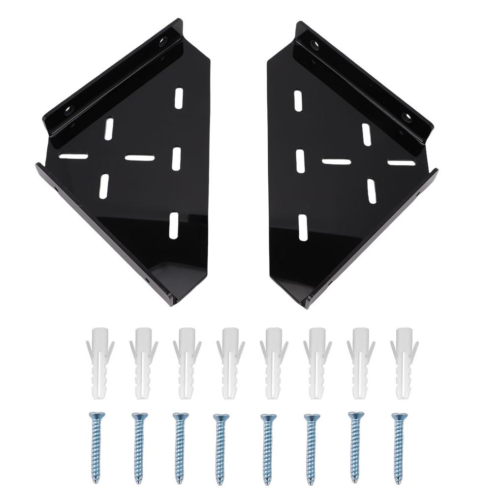 Shower Corner Shelf Triangle Matte Black Finish Acrylic Wall Mounted Coner Floating Shelf for Bathroom Kitchen