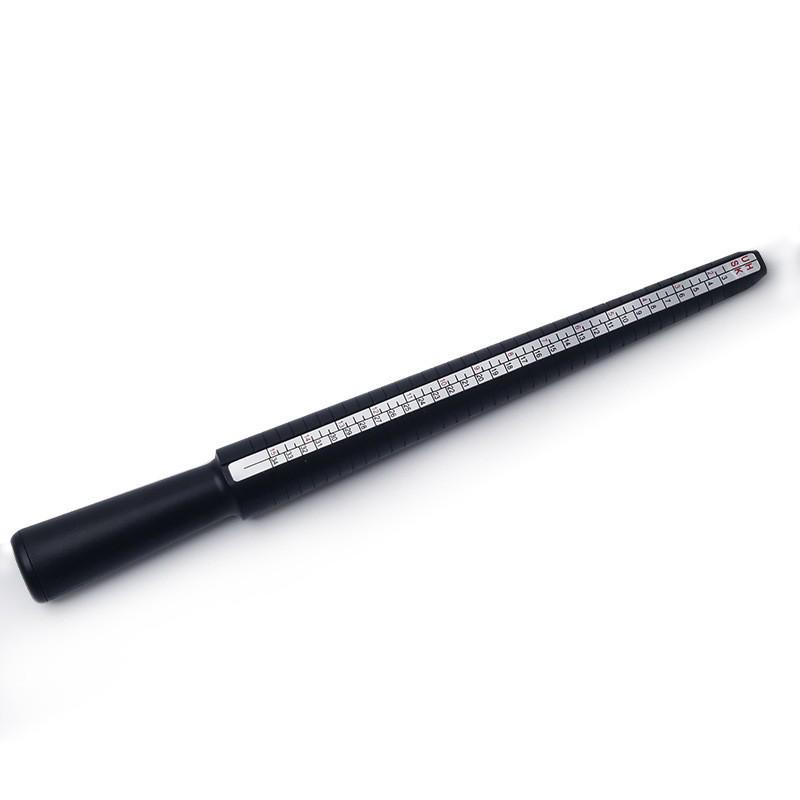 Aluminum Ring Sizer Stick: US/EU/FR Size Conversion, Finger Circumference Measuring Tool