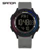 SANDA Top Brand New 6158 Student Electronic Form Movement Luminous Alarm Clock Fashion Trend Student Electronic Watch