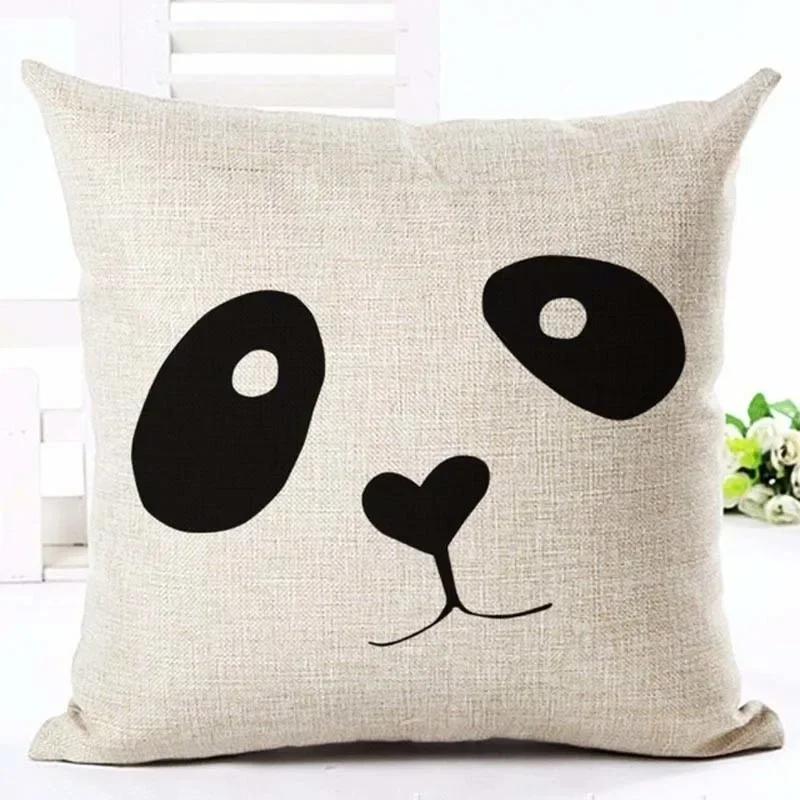 Brief Liebe Zuhause Kissenbezüge Baumwolle Leinen Schwarz Weiß Kissenbezug Sofa Bett Nordisch dekorativer Kissenbezug almofadas 45x45cm
