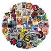 50-Piece Set: Waterproof Graffiti Stickers for Electrician and Welder Safety Helmets