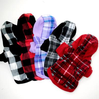 Abbigliamento per animali domestici di Natale Felpe con cappuccio per cani invernali Giacca per cappotto per cani scozzese Abbigliamento per cuccioli autunnali Costume per cani di taglia grande Abbigliamento per gatti scozzese carino Forniture per animali domestici