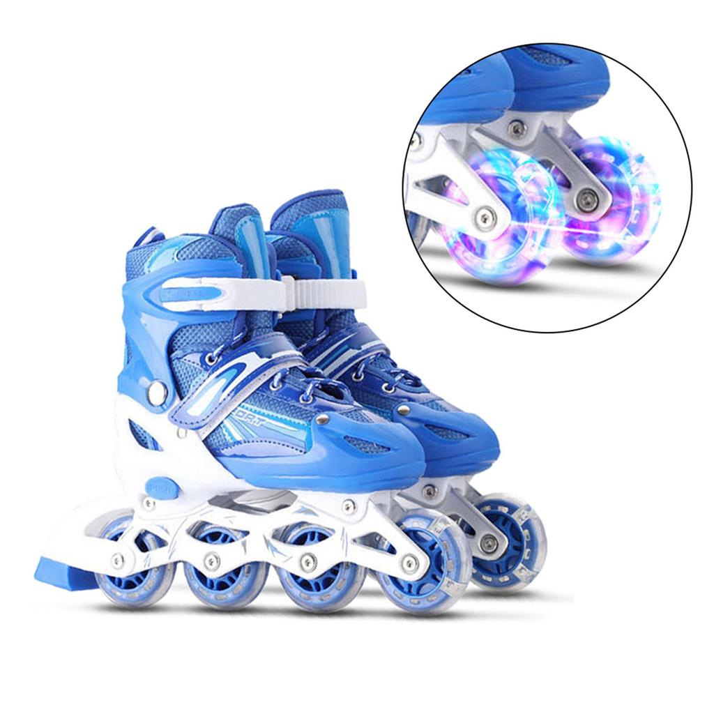 Ρυθμιζόμενα Φωτιζόμενα Πατίνια Inline με Φωτιζόμενες Ρόδες για Παιδιά και Ενήλικες για Κορίτσια και Αγόρια Άνδρες και Γυναίκες