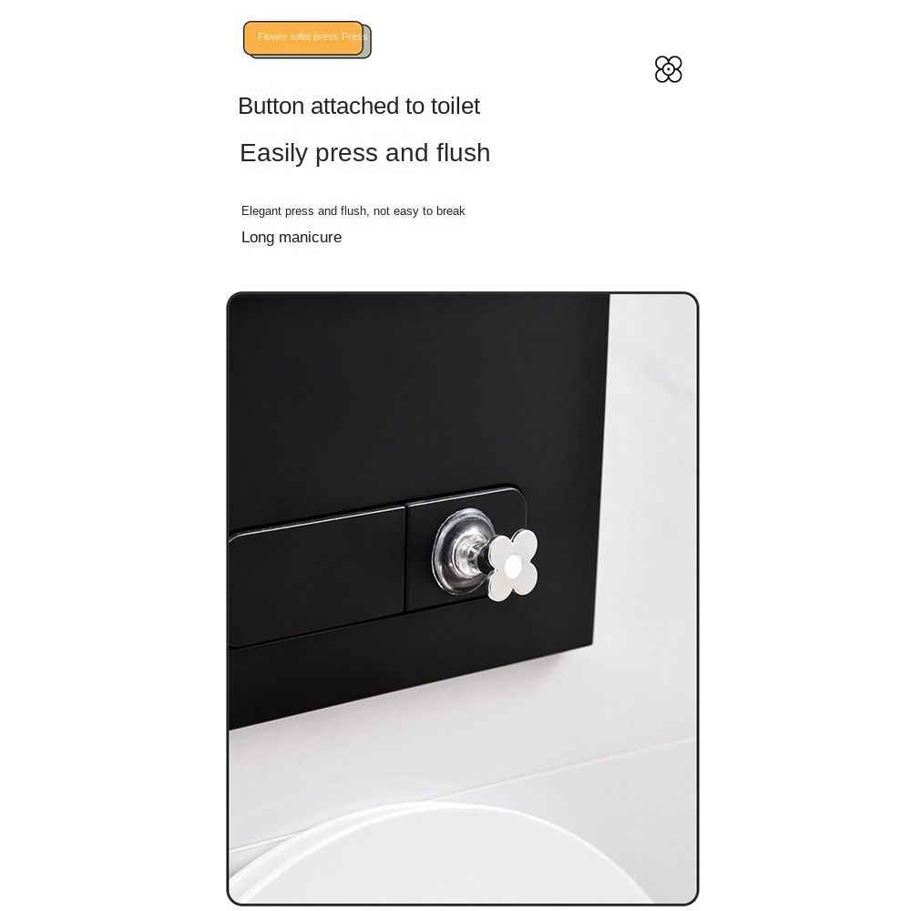Universal Toilet Flush Button Plastic Toilet Button Flower Shaped Toilet Tank Button  Toilet