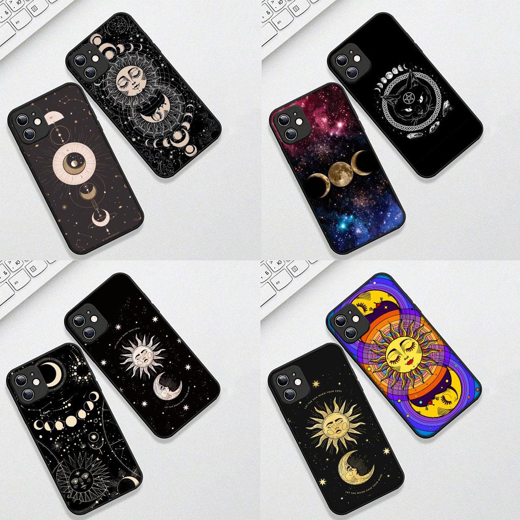 Cover for Xiaomi Redmi 15 9A 9C NFC 7A 9T Note 9 8 7 8T 15c A5 4G 5G Phone Case Witches Moon Totem Divine Witch Sun Face