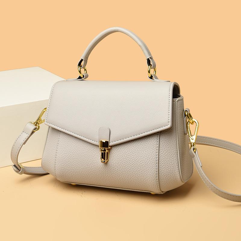 Handbags, High-end, Fashionable, Pebbled Crossbody Bags, Contrasting Colors, Versatile Large-capacity Women’s Bags