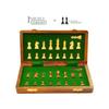 12 Inches Wooden Handmade Foldable Magnetic Chess Board Set with Magnetic Pieces and Extra Queens for 2 Players for Kids and Adults