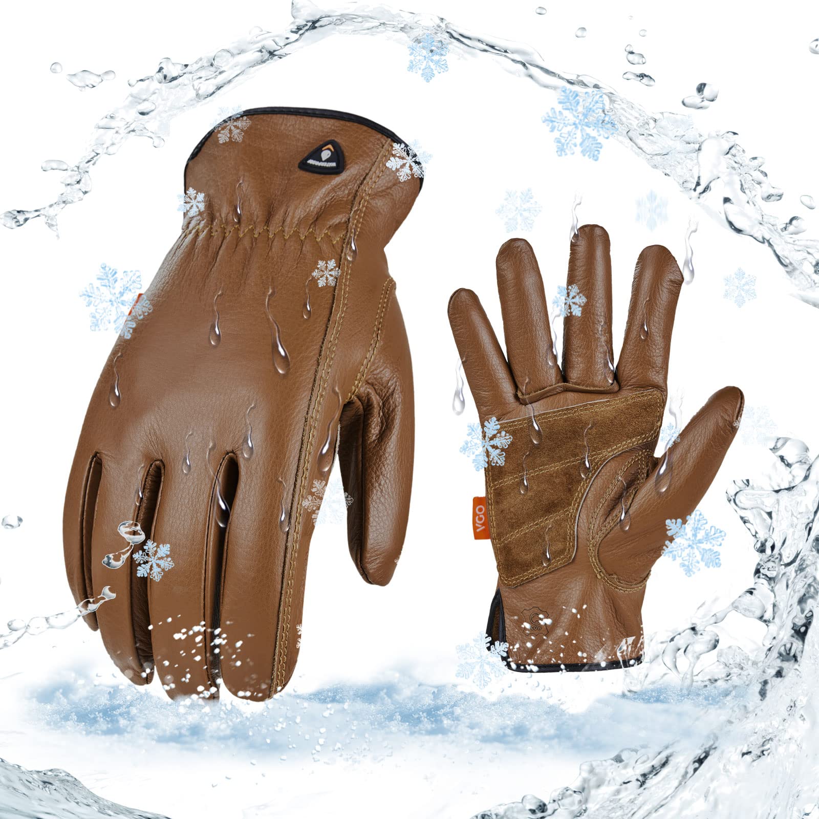 

Work Cowhide Backless Work Rigging Cowhide Leather Gloves for Emergency Splint Protection [Vgo...] Heat-Resistant Gloves, Leather, Gloves, Gloves,