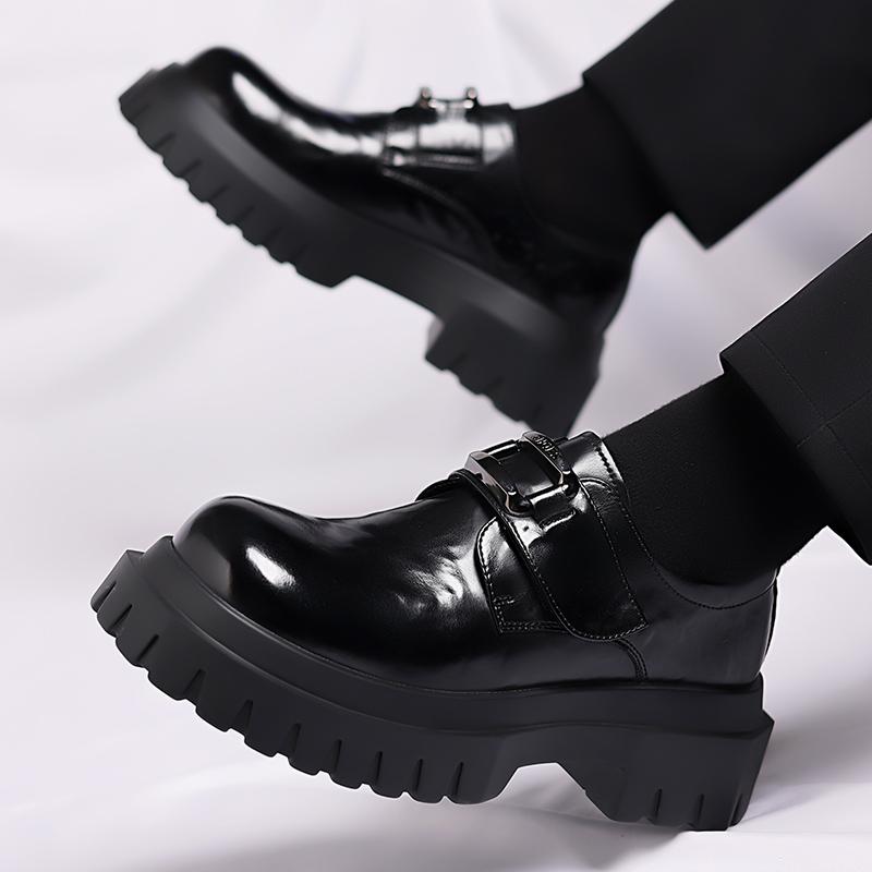 Mode Derby Business Herren Lederschuhe Retro Britischer Stil Design Mode Party Täglich Büro Dicksohlige Heißverkaufende Schuhe Neu