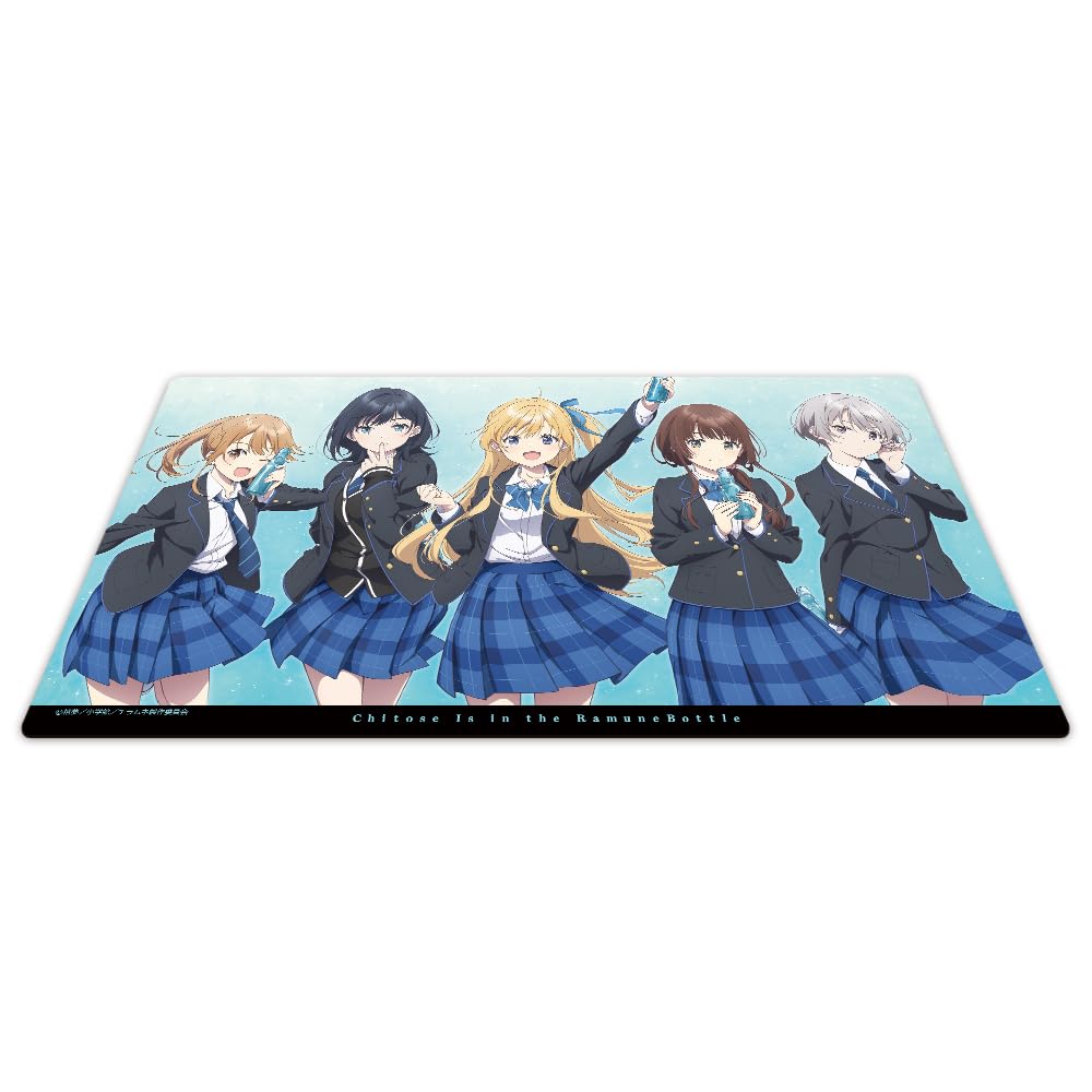 TV Anime "Chitose-kun Is In a Ramune Bottle" Character Rubber Mat: Yuuko, Yusora, Yuzuki, Haru, and Asuka