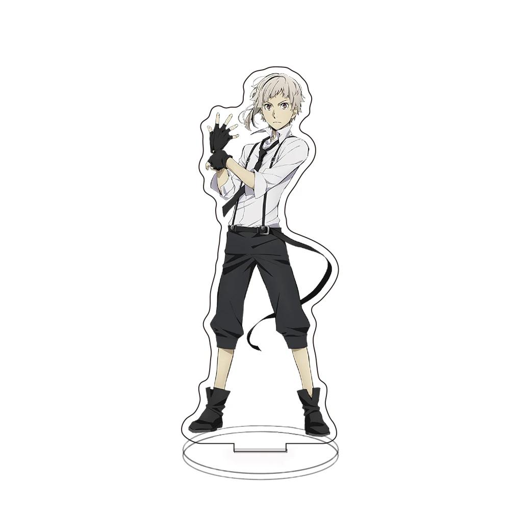 

Bungou Stray Dogs Atsushi Nakajima Dazai Chuya Ryunosuke акриловая фигурка на подставке, украшение для рабочего стола, коллекция, модель игрушки, подарки 15cm
