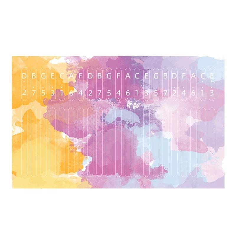 

Наклейки зі нотами для калімби з 21 клавішею Покращують процес навчання та гри, Водонепроникні наклейки для великого пальця на піаніно, Етикетки з нотами