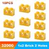 MOC high-tech Parts 1x2 Brick 2 Holes 32000 MOC Technical Building Block Suitable For All Brands Small Particles Toy