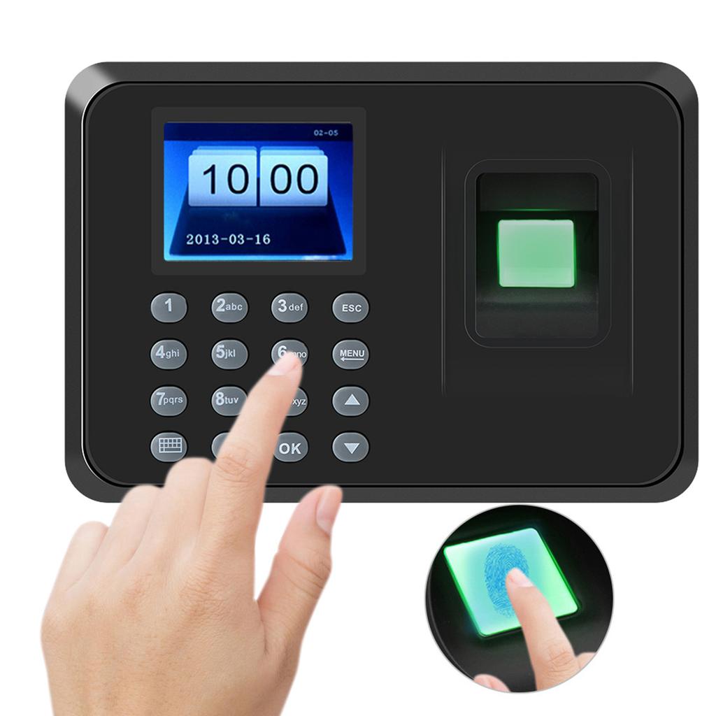 2.4 inch LCD Attendance Machine Fingerprint Password Time Clock