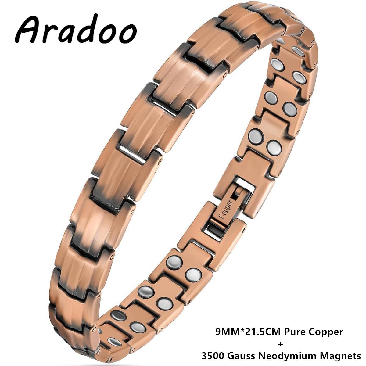 

Pure Copper Crystal Bracelets for Women with 3500 Gauss Ultra Magnetic Valentine s Day Jewelry Gift