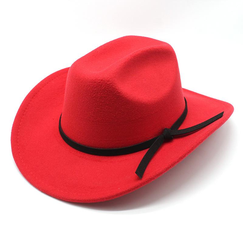 Summer Wool Felt Fedora Hat With Wide Brim Breathable Sunshade For Women And Men