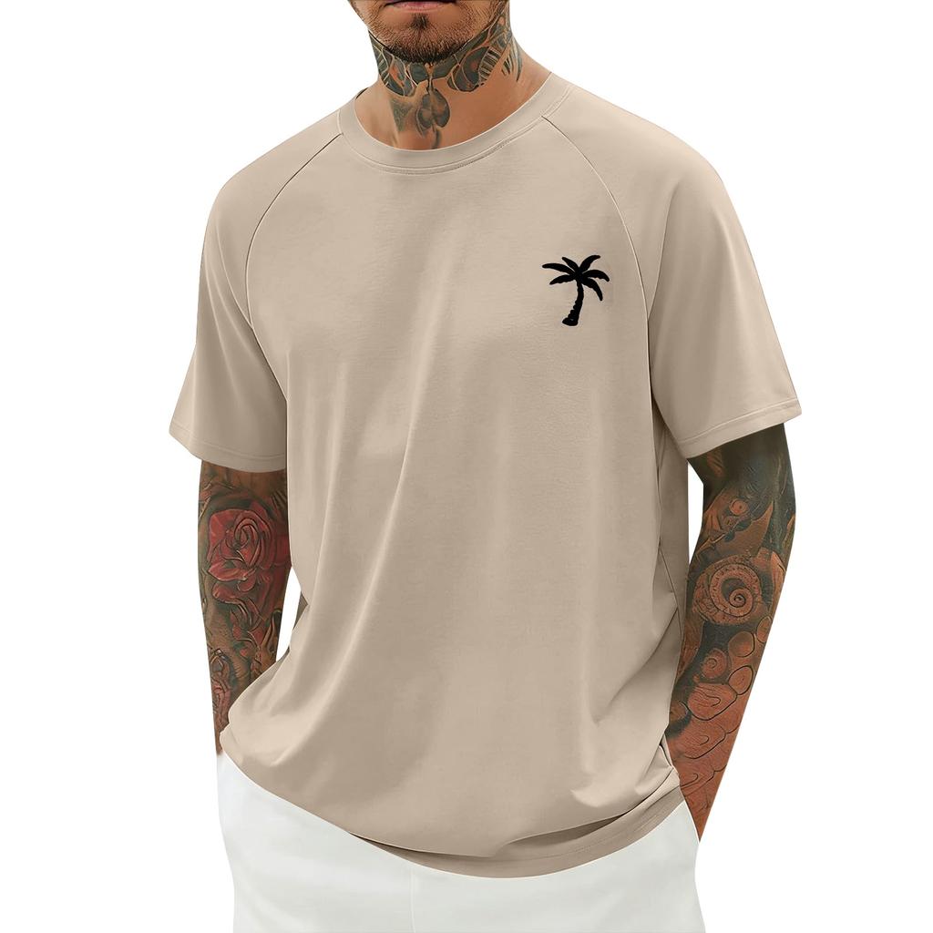 Herren Sommer Print Kurzarmhemd Herren Freizeit Modehemd