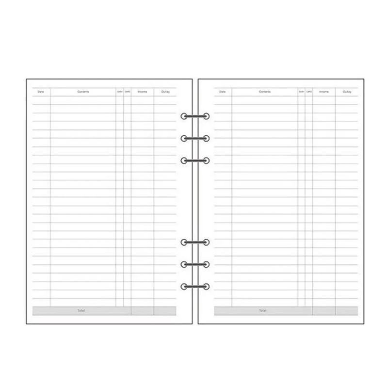 

Fromthenon A5 A6 спиральный блокнот бумага для наполнения планировщик внутренняя страница внутренняя бумага для спирального магазина канцелярских товаров 45 листов A7