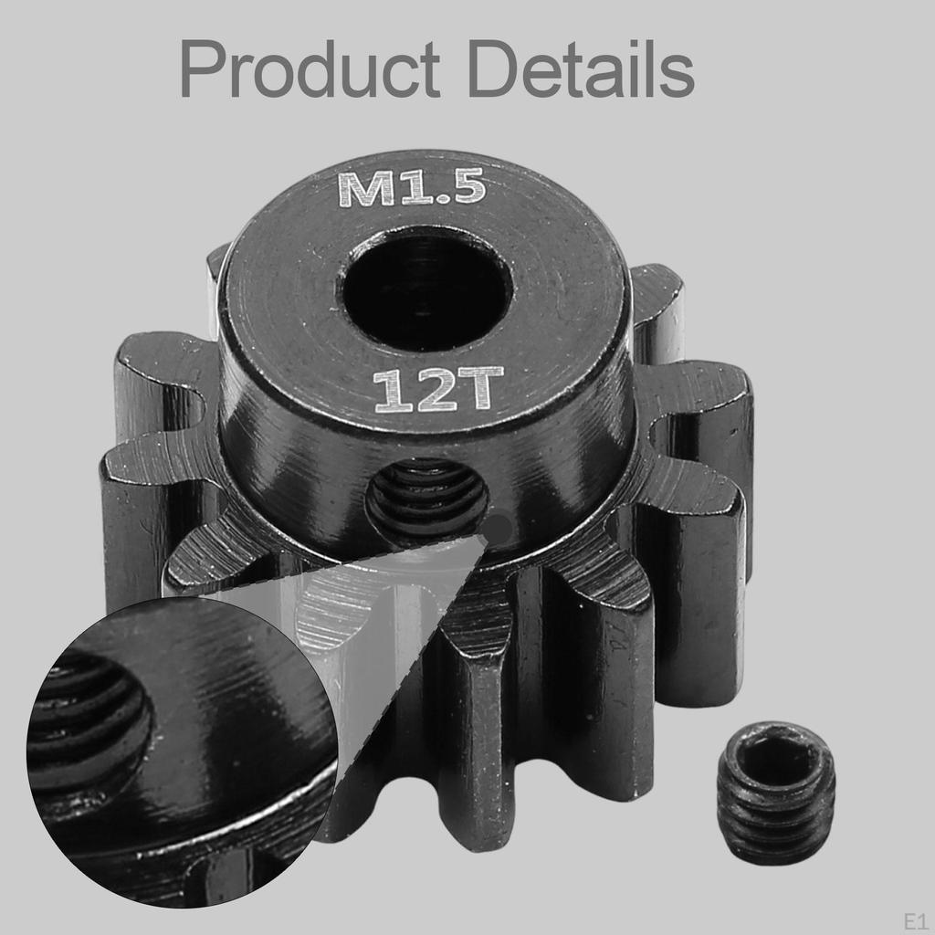 RC Car Pinion Gear 1.5 Modulus Easy to Install Upgrade Part Professional Fittings Repair Parts