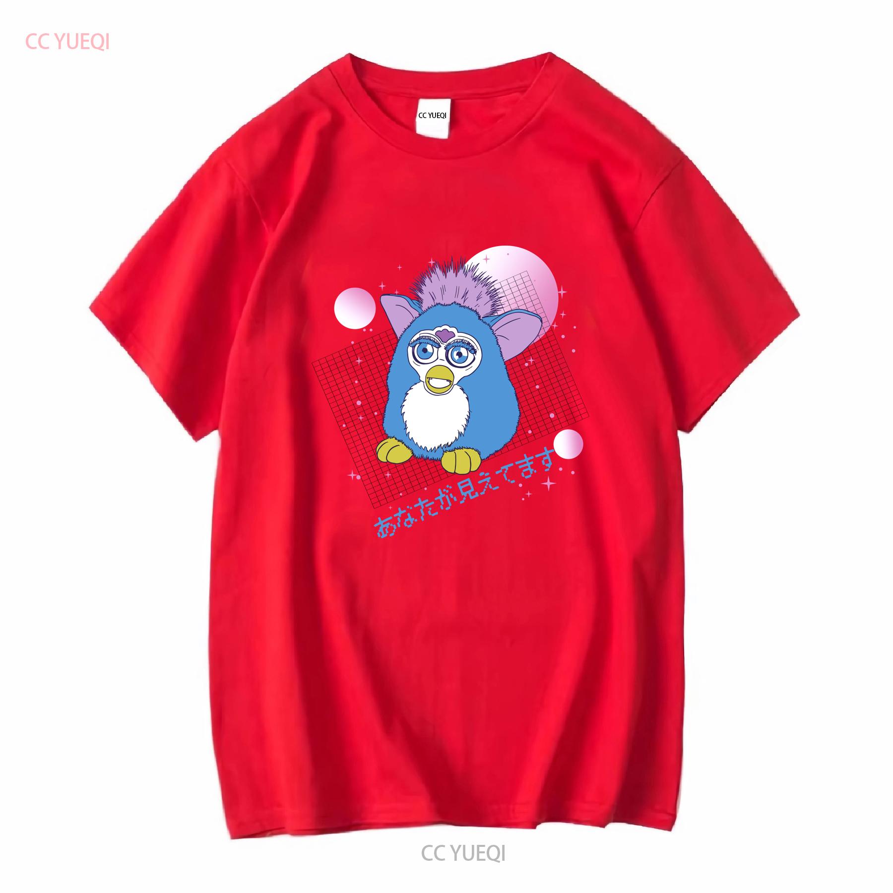 Furby Juniors Kawaii White Boyfriend FiT T Shirt By Goodie Two Sleeves NWT S XL vintage Washed Unisex fashion Stretched S