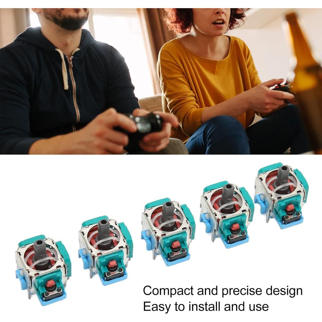 3D Joystick Analog Stick, 5Pcs Replacement Joystick Game Controller Analog Stick Module for PS5 Game Controller